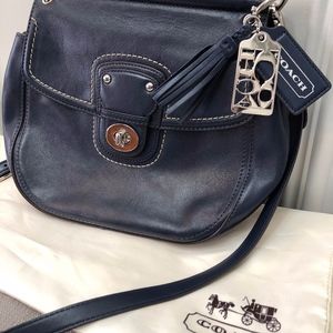 Coach Navy Blue Willis Bag